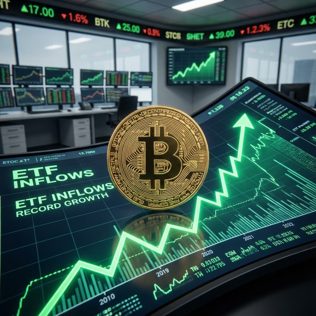 Bitcoin ETF Inflows Slow But Remain Net Positive